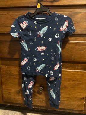 Wonder Nation Navy Space Rocket Pajama